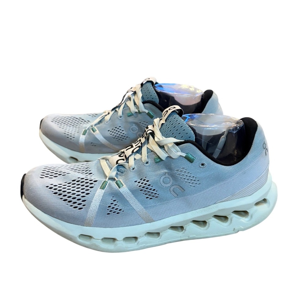 On Cloudsurfer Helion‎ CloudTec Phase Light Blue Running Shoes W10.5 No insole